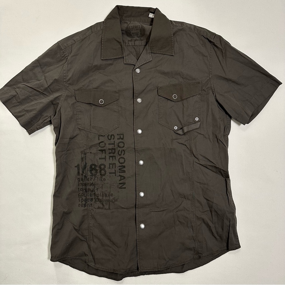 ESPIRIT Button-Down Short-Sleeve Shirt